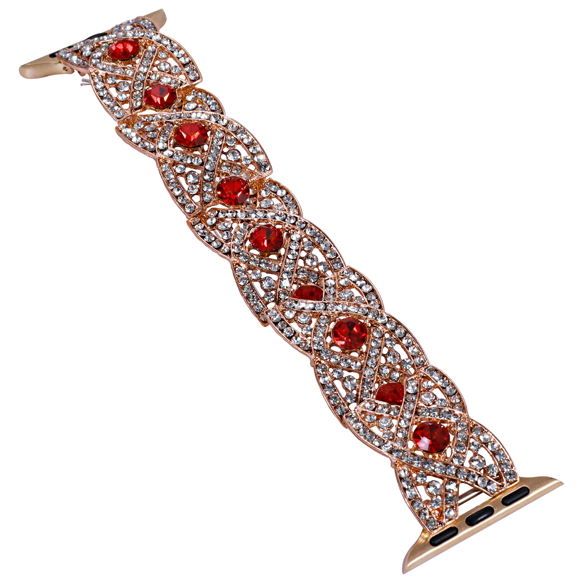For Apple Watch 9 8 7 41mm 6 5 4 SE (2022) SE (2023) SE 40mm 3 2 1 38mm Rhinestone Decor Crossover Design Metal Watch Strap For Apple Watch 9 8 7 41mm 6 5 4 SE (2022) SE (2023) SE 40mm 3 2 1 38mm Rhinestone Decor Crossover Design Metal Watch Strap